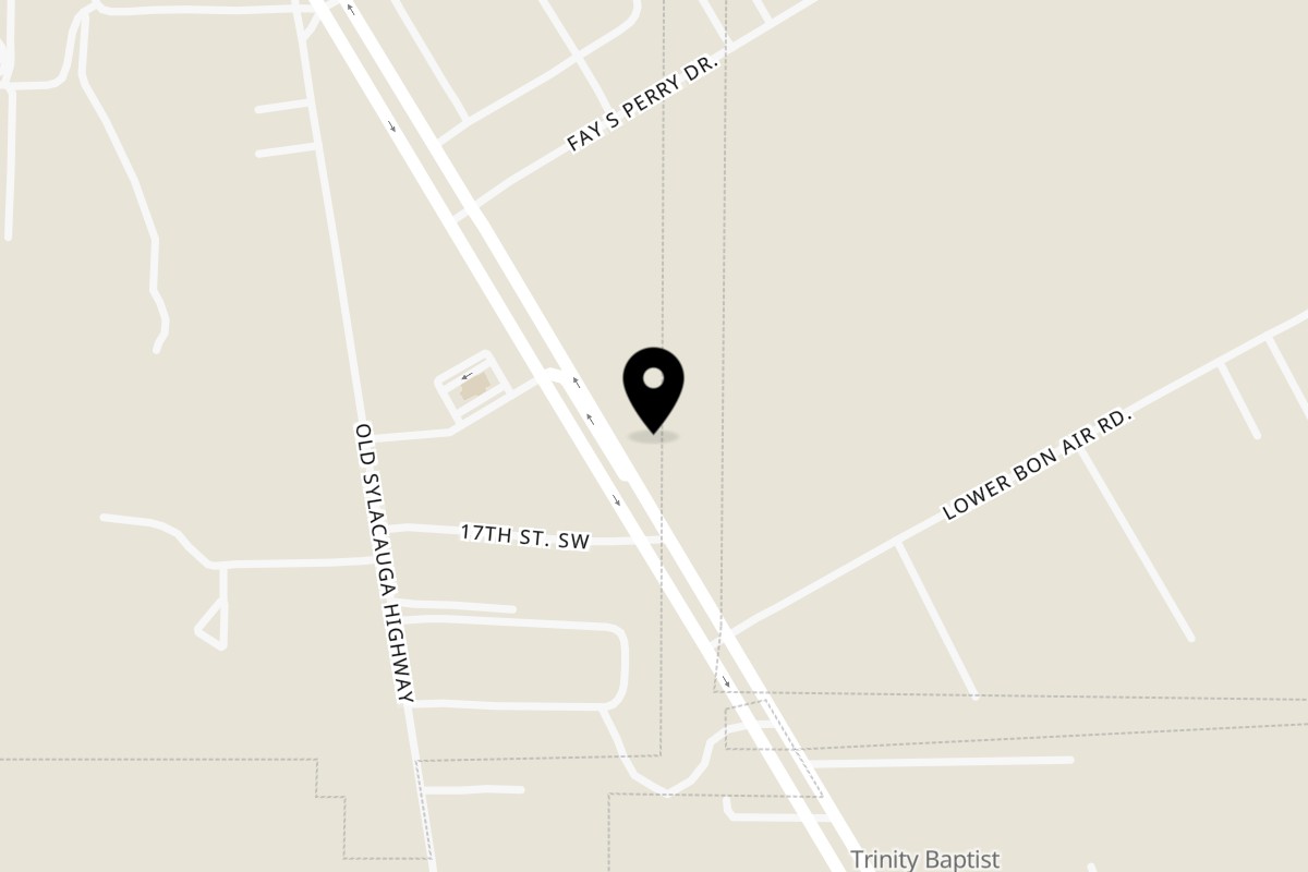 Map showing the location of Las Poblanas Mexican Restaurant on 34345 US-280 in Childersburg
